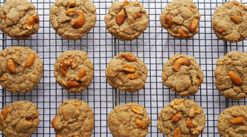 Nutty dairy free autumn cookies